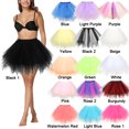 thumbnail image 2 of Mujeres de los años 50 Vintage Tutu Petticoat Ballet Bubble Tulle Falda con capas de minifalda Abanopi Falda, 2 of 3