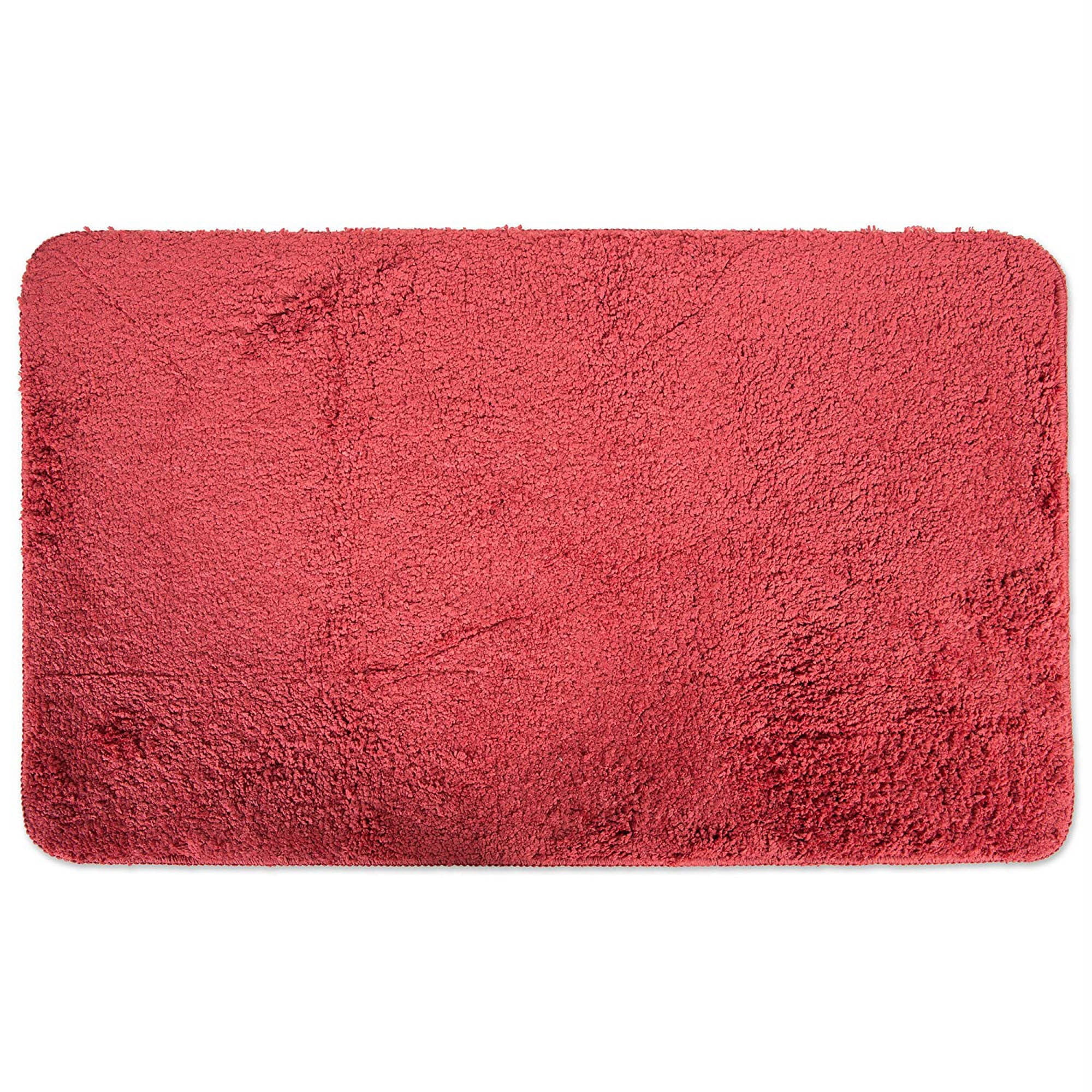33" Vibrant Red Unique J&M Paprika Bath Rug
