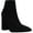 Black Suede, variant on Schutz Womens Rosalie Suede Square Toe Ankle Boots