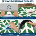 thumbnail image 3 of Hasoo Christmas Snowflake Shaped Indoor Home Decor Carpet 5'x 5' Green Area Rug for Living Room, 3 of 5