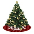 thumbnail image 6 of VANLOFE Christmas Tree Skirts Christmas Ornaments Christmas Tree Skirt Printed Tree Skirt Home Christmas Tree Decoration, 6 of 8