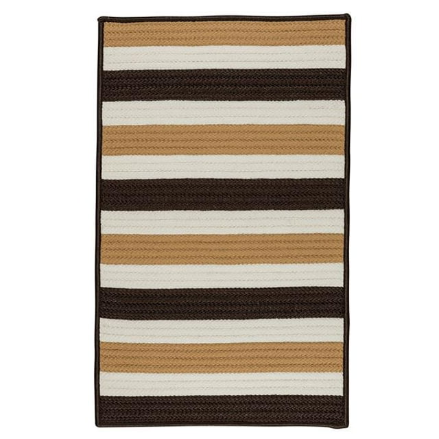 Colonial Mills PO89R084X084S Tapis Carré à Rayures Portiques de 7 Pi&44; Expresso