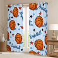 thumbnail image 2 of Erosebridal Girls Sport Basketball Curtains Pack of 2 (42x84 Each),Ball Gamer Curtains Blackout for Kids Teens,Breathable Home Decor, 2 of 6
