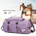 thumbnail image 3 of Travel Bag Wear Resistant Large Capacity Water-proof Wet Dry Separation Yoga Bag for Gym, 3 of 8