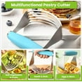 thumbnail image 4 of XL Stainless Steel Pastry Cutter Tool for Baking - Heavy Duty Dough Blender - Butter & Dough Cutter Tool with Sharp Blades - Pastry Blender for Easy Mixing - Dishwasher Safe - Black, 4 of 5