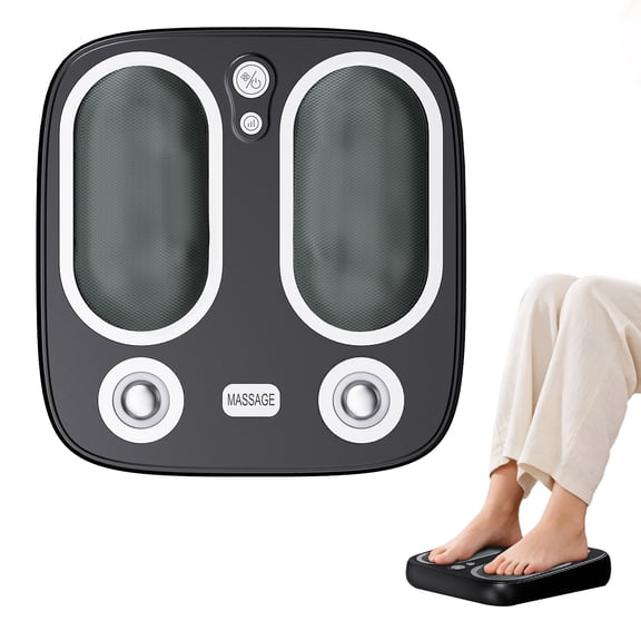 Foot Massager Machine with Heat, Shiatsu Deep Kneading Foot Massager, Compression, 3 Massage Modes, Auto-Off Timers, Gifts for Women Men