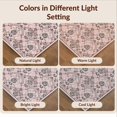 thumbnail image 7 of Design&I 5'x7' Washable Area Rug Pink Symmetrical Ornamental Blush Crisp Detailing Decorative for Guest Room, Lounge, Apartment, Flatweave & Daily Traffic Ready, 7 of 7