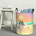thumbnail image 7 of Saiise Bluey Print Laundry Basket Circular Laundry Hamper with Handles Waterproof Dirty Clothes Storage Basket for Bedroom Bathroom Dorm Living Room-Medium, 7 of 7