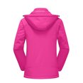 thumbnail image 3 of GaThRRgYP Jackets for Women,Heated Jacket for Men,Women's Solid Color Fashion Three Heating Thickened Hooded Charge Coat Hot Pink M, 3 of 3
