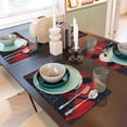 thumbnail image 6 of Placemats Set of 4 / 6, Red Black Eastern Panda Warrior Placemats for Dining Table Indoor/Outdoors Heat Resistant Washable Placemats 18" x 12", 6 of 8