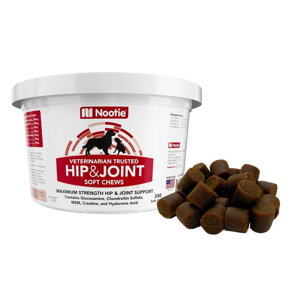 Nootie Maximum Strength Hip & Joint Chews 240ct - Walmart.com