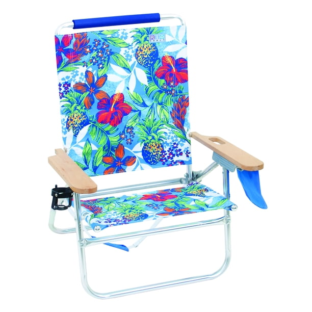 Rio Easy In Easy Out 4 Position Beach Chair Floral Print Walmart Com Walmart Com