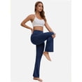 thumbnail image 5 of High Waisted Seamless Flare Leg Bootcut Yoga Pants for Women with Pockets Athletic Casual Use, 5 of 5