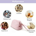 thumbnail image 3 of Bolsa de maquillaje de cuero de PU, pequeña bolsa de maquillaje, bolsa de cosméticos de viaje, bolsa de maquillaje portátil para mujeres y niñas, 3 of 5