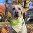 thumbnail image 2 of Dog Bandana 1 Pack,Green Yellow Dandelion Pattern Bandanas for Dogs,Cat Bandana,Small/ Large Dog Bandana 2 Size,Dog Bandanas Girl Boy, 2 of 6