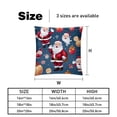 thumbnail image 5 of Santa Claus Pillow Covers - Set of 2 - 16x16, 18x18, 20x20 Inches - Unique Patterns for Various Occasions - Decorative Throw Pillowcases for Home Decor, 5 of 6