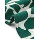 thumbnail image 5 of Blusa de peplum con volantes y cuello redondo para mujer de tallas grandes Agnes Orinda, 2X, blanca y verde, 5 of 6