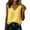 Yellow, variant on Tsesme Linen Tank Tops for Women, V-Neck Sleeveless Pleated T-Shirt, Loose Breathable Summer Vacation Daily Tanks XL