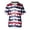 #01 Deep Red, variant on Patriotic Scrub Shirts for Men V-Neck Short Sleeve Stars and Stripes Print Casual Patriotic T-Shirts Lightweight Summer Daily Shirts with Pockets,M,#01 Dark Blue