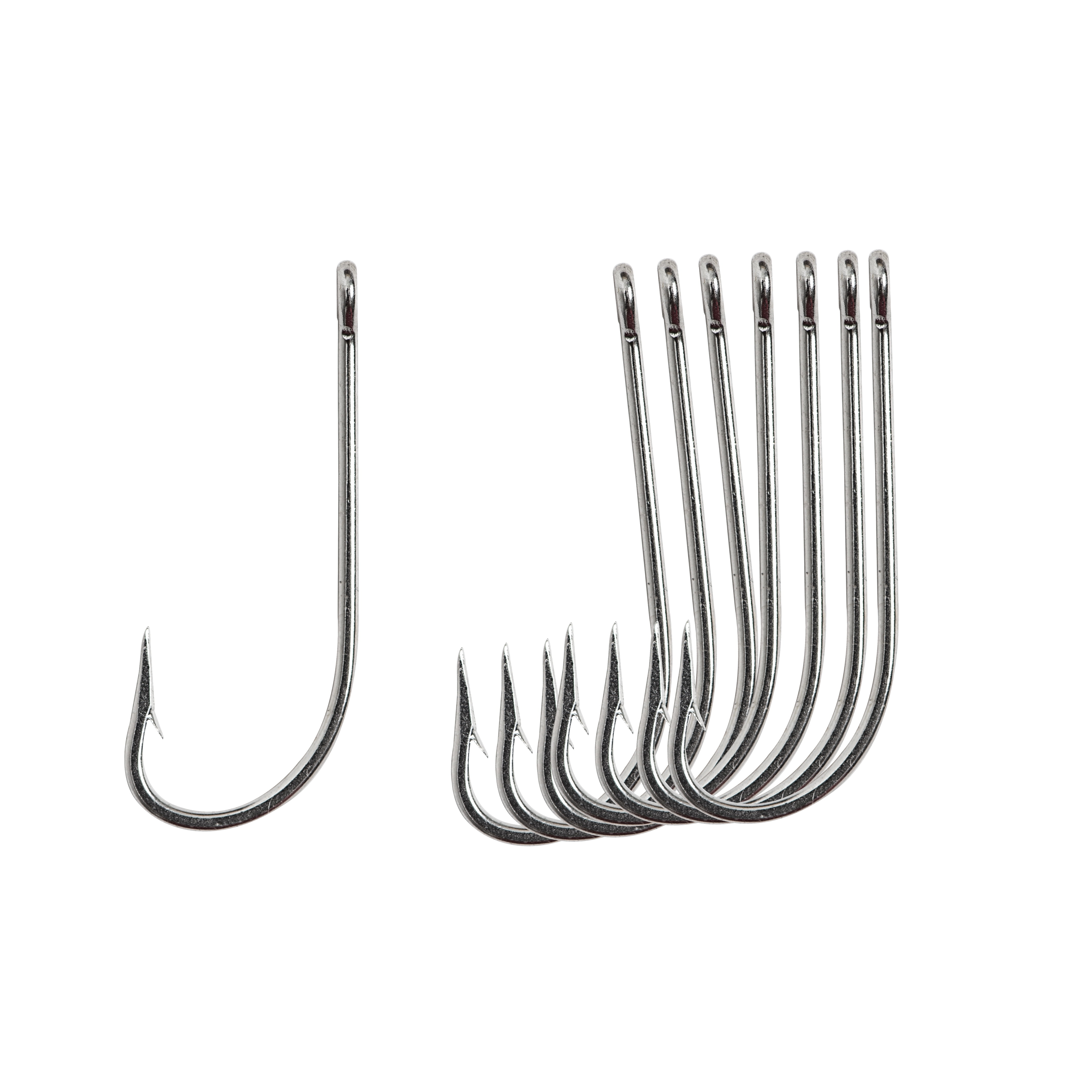 20 BLUEFISH  MUSTAD 7/0 Snelled Hooks STAINLESS STEEL WIRE 20 PCS 