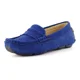 thumbnail image 3 of Zapatos de cuero sin cordones hechos a mano para niños 2020 ante nuevo zapatillas de deporte para niños mocasines planos de otoño con talla grande 23-39 B08243, 3 of 5