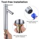 thumbnail image 4 of Aquaterior Single Handle Tall Bathroom Faucet Mixer Tap One Hole DIY Basin Lavatory Chrome (CUPC NSF) Aquaterior Modern, 4 of 10