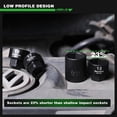 thumbnail image 4 of TecoTek 15-Piece 1/2-Inch Drive Metric Low Profile Impact Socket Set, Stubby Socket Set, 10mm-24mm, No Skips Sizes, 6 Point, Cr-Mo, Shorter, 4 of 9