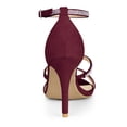 thumbnail image 4 of BLISSFUL STEP Women's Rhinestone Ankle Strap Heel Sandals, 4 of 6