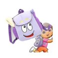 thumbnail image 1 of Dora The Explorer Purple Plush Backpack With Map Kids Toy School Christmas Gifts, 1 of 5
