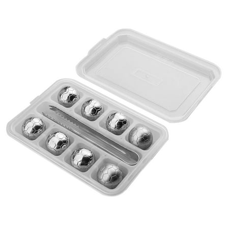 

Whiskey Stones Set - Reusable Stainless Steel Ice Cubes & Box Premium Cooling Rocks Gift Kit For Chilling Cocktails & All Drinks Birthday Idea Gifts Bar Party Ice Cubes For Men Women