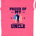 thumbnail image 4 of Inktastic Military Uncle Proud Nephew Boys or Girls Baby Bodysuit, 4 of 5