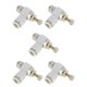 thumbnail image 1 of Válvula de control de flujo de aire de 90 grados de conector de empuje Unique Bargains 5/16" Plástico Metal 1/4" BSPT 5 Pcs tono blanco plateado, 1 of 7