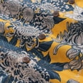 thumbnail image 5 of Yellow Hawaiian Shirt For Men Japanese Flower Shirt Camp Collar 100% Cotton Shirt, 5 of 8