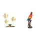 thumbnail image 1 of Estatua de figura,Estatuas de hojas y flores de metal,esculturas decorativas,Figura de loro,Estatua de loro,escultura animal,figura de loro,Adorno de escritorio,estatua de jardín coleccionable, 1 of 8