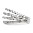 thumbnail image 3 of Sterling Silver Cz Ring (Size 8) Made In Thailand qr6736-8, 3 of 4