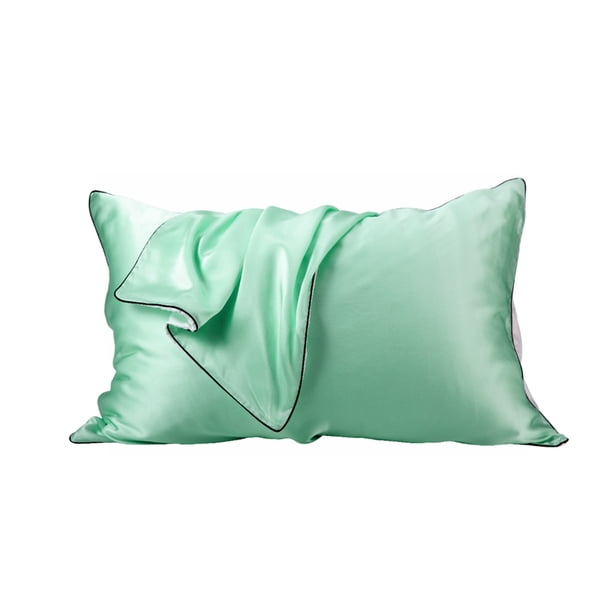 Funda de almohada multicolor de poliéster, funda de almohada de repuesto para cama, accesorios para ropa de cama, verde claro Advancent HA7061-10B