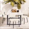 thumbnail image 7 of CONCETTA Mid-century Modern Dining Chairs, Kitchen Chairs Set of 4, White, 7 of 7