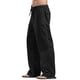 thumbnail image 3 of Lucakuins Pantalones con Cordón para Mujer, Cintura Elástica de Verano Pantalones Sueltos de Color Sólido con Bolsillos Lucakuins moda, 3 of 9