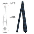 thumbnail image 3 of Gaeub Blue Glitter Retro Men's Classic Woven Jacquard Necktie Perfect for Weddings & Parties, 3 of 7