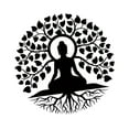 thumbnail image 5 of deevoka Buddha Meditation Metal Wall Art Multifunctional Black Tree of Life Wall Art 40 cm, 5 of 9