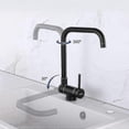 thumbnail image 3 of 360 Swivel Folding Black Kitchen Faucet, Window Folding Kitchen Mixer Tap, Stainless Steel Hot And Cold Water Sink Mixer Tap For Kitchen, 3 of 4