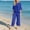 Blue, variant on Pants Sets Women 2 Piece Outfits Capri Sets Women 2 Piece Outfits Lounge Sets for Women Matching Sets Women Clothing Travel Outfits for Women, Beige XXL