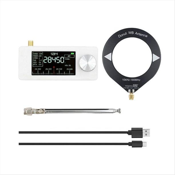 Radio SI4732 con Interfaz SMA, 10 KHz-180 MHz, Banda de Alta Sensibilidad, LSB, USB, AM, FM, Miniradio de Bolsillo.