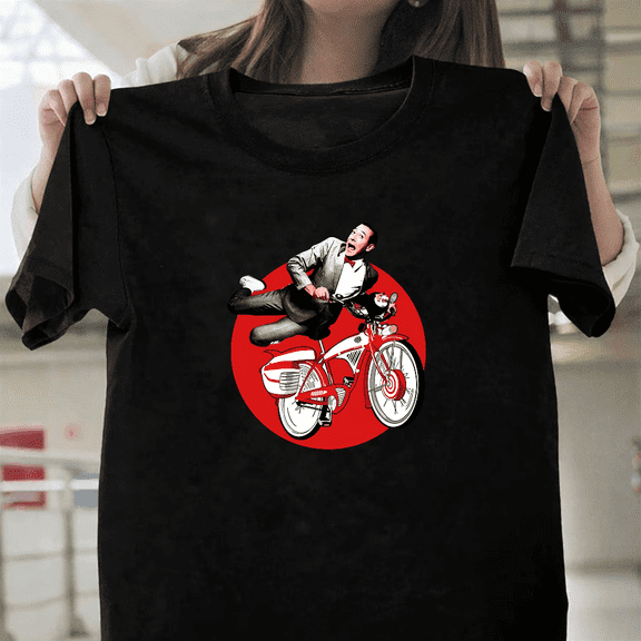 Pee Wee Herman Bicycle Adventure Big Movie Vintage Comedy Art Unisex T-Shirt, for men & women, up to size 5XL.