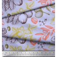 thumbnail image 2 of Soimoi Cotton Duck Fabric Leaves & Palm Fruits Printed Craft Fabric by the Yard 42 Inch Wide, 2 of 3