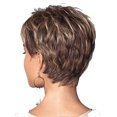 thumbnail image 2 of Guardurnaity Peluca corta de 12 pulgadas, pelo liso sintético con flequillo, diario Natural, postizo de fibra de alta temperatura, Red con botones Cuidado del cabello, 2 of 4
