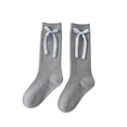 thumbnail image 2 of LJEFF Girls Knee High Soccer Socks, Anti-Slip Sweat-Wicking Stretch Breathable Gift Kids Sport Stockings Gray Size 3-4T, 2 of 5