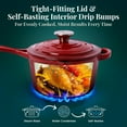 thumbnail image 6 of Larder & Vine 2.2 qt Enameled Cast Iron Saucepan with Lid | Nonstick, Non Toxic, Oven Safe, 6 of 8