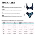 thumbnail image 6 of Wukai Blue Marble And Gold Women's Bikini Set Two Piece,wimsuit High Waisted V Neck Twist Front Adjustable Spaghetti Straps Bathing Suit-Small, 6 of 7