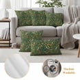 thumbnail image 6 of Botanical Birds Outdoor Waterproof Pillow Covers, Art Abstract Leaves Green Decorative Square Throw Pillowcase Sofa Cushion Sham for Patio/Couch/Chair, 16"x16" 2 Pack, 6 of 8